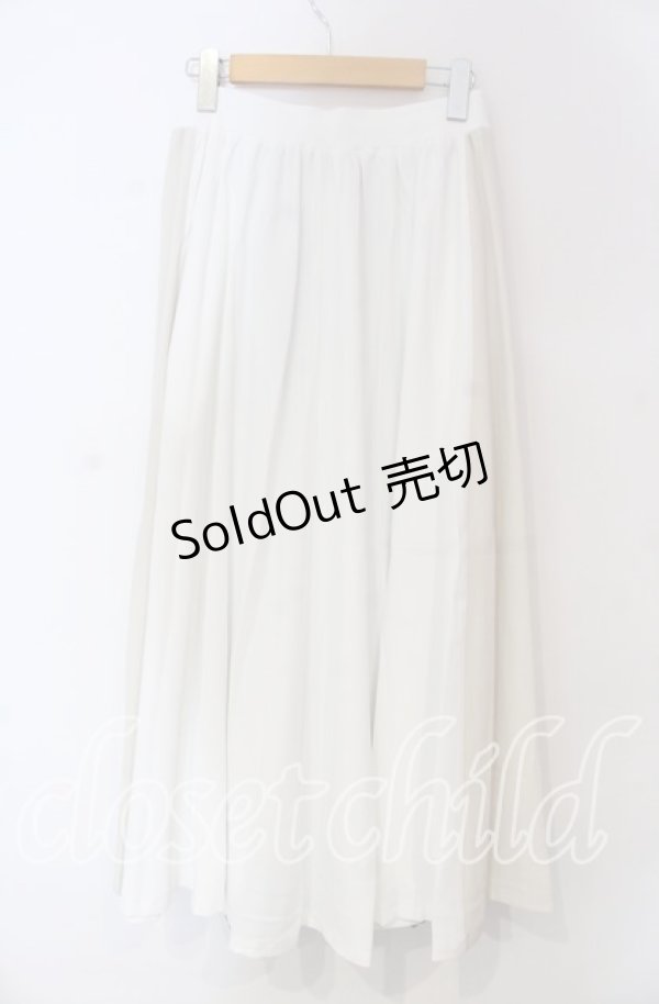 画像3: Qutie Frash / 和柄プリーツロングスカート  ホワイト O-25-11-18-065-QU-SK-OW-OS (3)