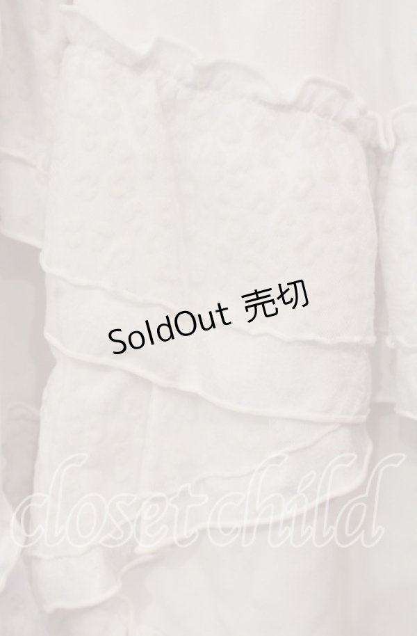 画像2: Qutie Frash / 3段フリルロングスカート  ホワイト O-25-11-18-067-QU-SK-IG-OS (2)