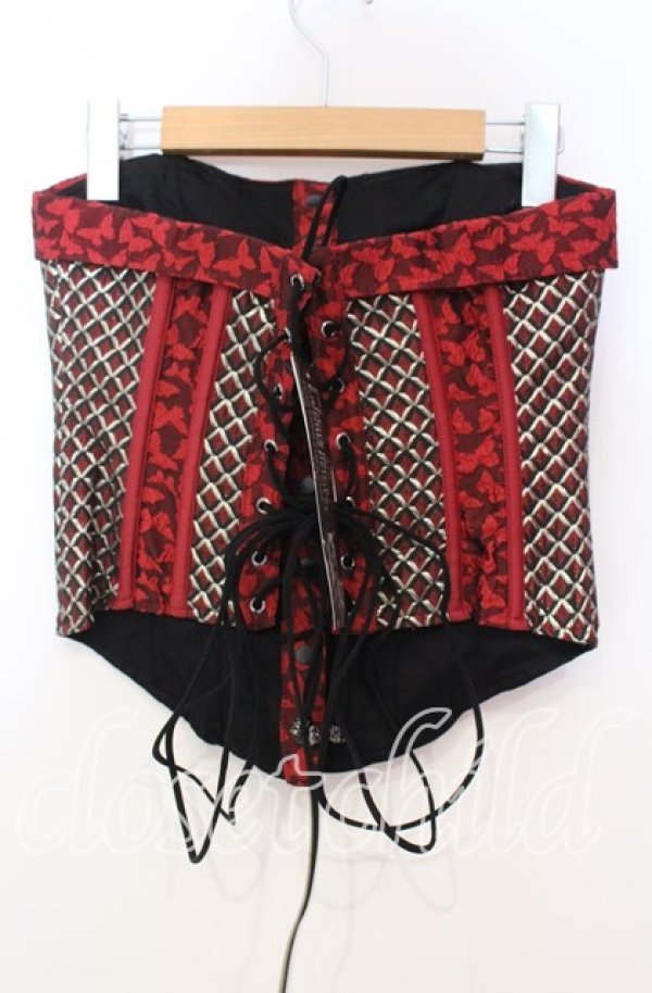 画像3: Qutie Frash / オーバーバストコルセット  レッド O-25-11-18-068-QU-TO-IG-OS (3)
