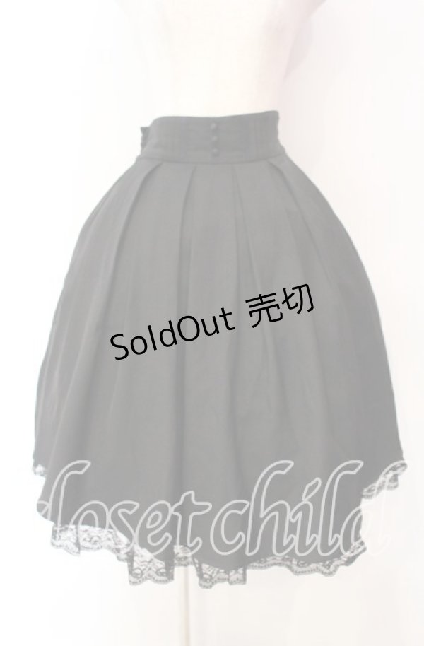 画像1: axes femme / タック入りミディスカート  クロ O-25-11-18-076-AX-SK-IG-OS (1)