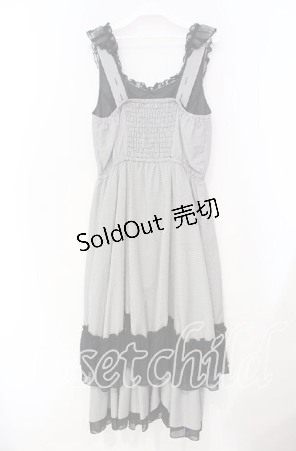 画像3: axes femme / ローズリボンチェックワンピース F クロ O-25-11-18-009-AX-OP-OW-OS (3)