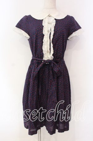 画像: Jane Marple / ランダムドットのステラワンピース Ｍ ネイビー O-25-11-18-082-JM-OP-IG-OS