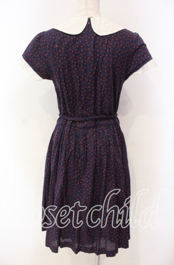 画像4: Jane Marple / ランダムドットのステラワンピース Ｍ ネイビー O-25-11-18-082-JM-OP-IG-OS (4)