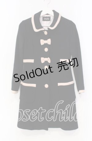 画像: MILK / Dollyコート  クロ×ピンク O-25-11-18-083-ML-CO-IG-OS