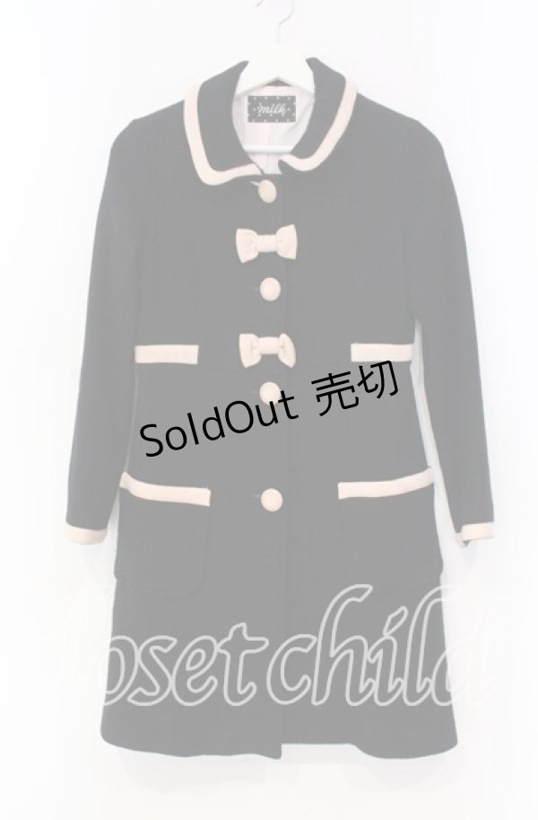 画像1: MILK / Dollyコート  クロ×ピンク O-25-11-18-083-ML-CO-IG-OS (1)