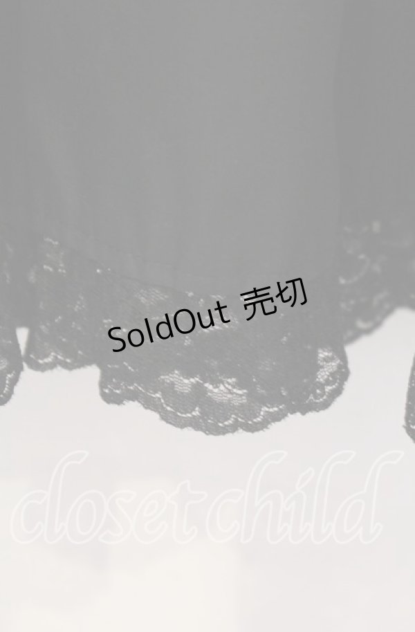 画像3: MIHO MATSUDA / ダブルボタンパフスリーブワンピース  ブラック O-25-11-18-091-GO-OP-IG-OS (3)