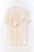 画像1: axes femme / フリルボータイブラウス  アイボリー O-25-11-18-092-AX-BL-IG-OS (1)