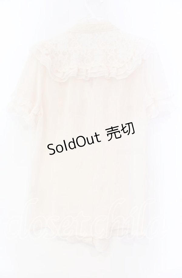 画像3: axes femme / フリルボータイブラウス  アイボリー O-25-11-18-092-AX-BL-IG-OS (3)