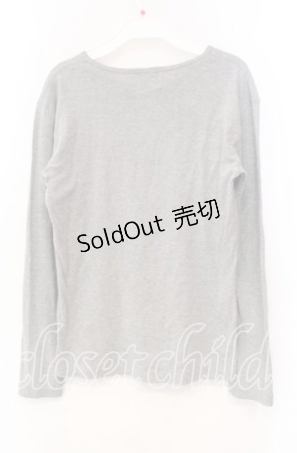 画像3: MIHO MATSUDA / フロッキーカットソー  グレー O-25-11-18-095-GO-TO-IG-OS (3)