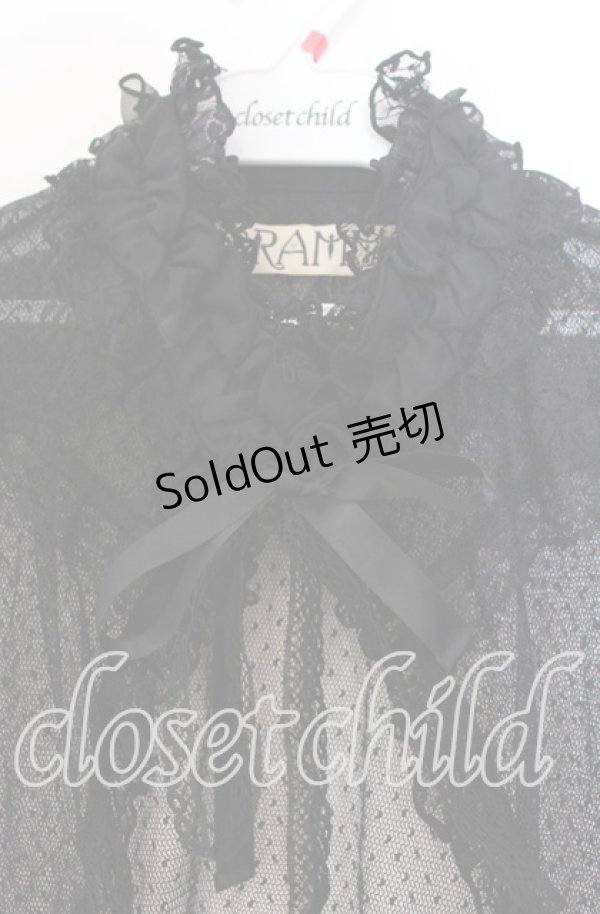 画像2: GRAMM / ドットチュールボレロ  ブラック O-25-11-18-098-HN-TO-IG-OS (2)