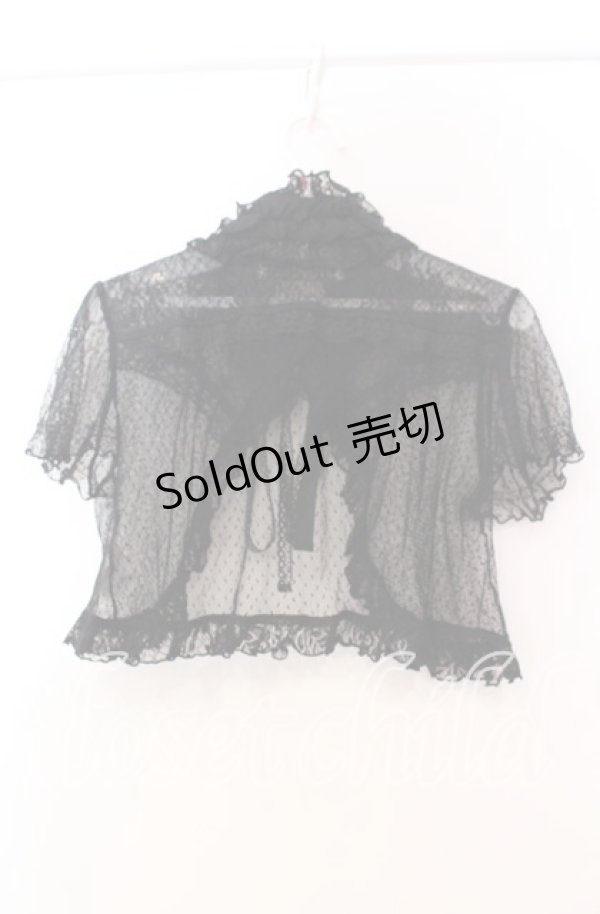 画像3: GRAMM / ドットチュールボレロ  ブラック O-25-11-18-098-HN-TO-IG-OS (3)