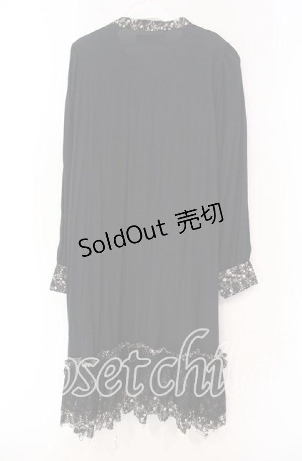 画像3: GRAMM / ヨークタックノーカラーワンピース  ブラック O-25-11-18-100-HN-OP-IG-OS (3)