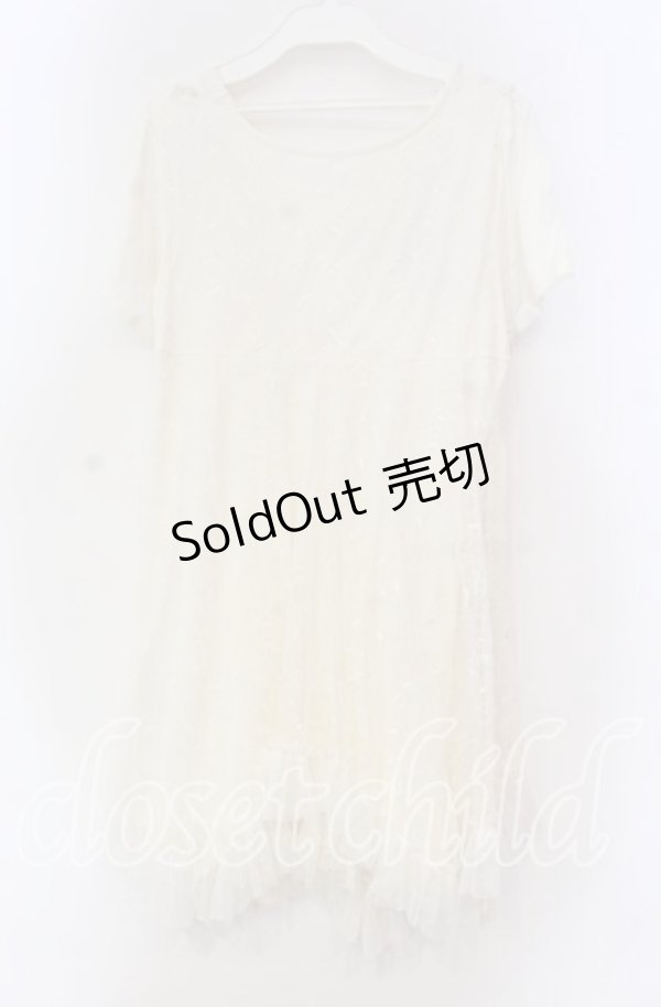 画像3: GRAMM / ドールプリント半袖ワンピース  アイボリー O-25-11-18-101-HN-OP-IG-OS (3)