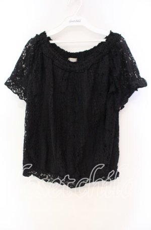 画像: axes femme / 総レーストップス  クロ O-25-11-18-105-AX-TO-IG-OS