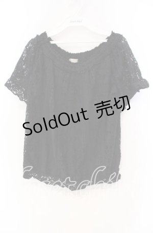 画像: axes femme / 総レーストップス  クロ O-25-11-18-105-AX-TO-IG-OS