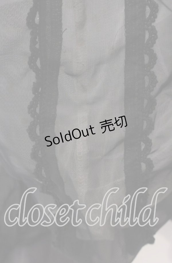 画像4: GRAMM / シースルーボレロ  ブラック×オフホワイト O-25-11-18-106-HN-TO-IG-OS (4)