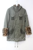 画像1: JURY BLACK / レオパードボアミリタリーコート 1 カーキ O-25-11-18-107-GL-CO-YM-OS (1)
