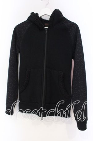 画像: JURY BLACK / 裏起毛切り替えパーカー 2 ブラック O-25-11-18-108-GL-TO-YM-OS