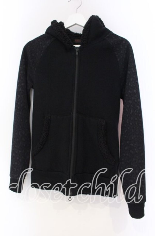画像1: JURY BLACK / 裏起毛切り替えパーカー 2 ブラック O-25-11-18-108-GL-TO-YM-ZT041 (1)