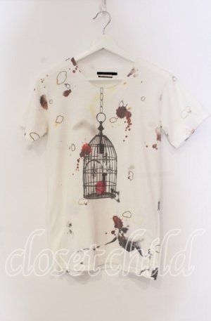 画像: JURY BLACK / バードケージTシャツ 1 オフホワイト O-25-11-18-109-GL-TS-YM-OS