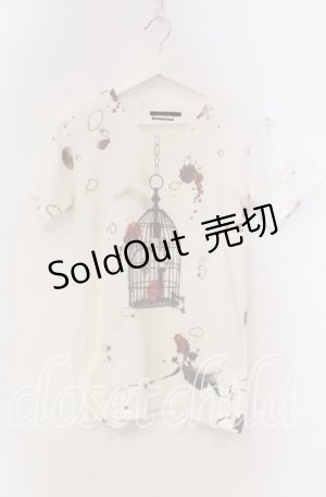 画像: JURY BLACK / バードケージTシャツ 1 オフホワイト O-25-11-18-109-GL-TS-YM-OS