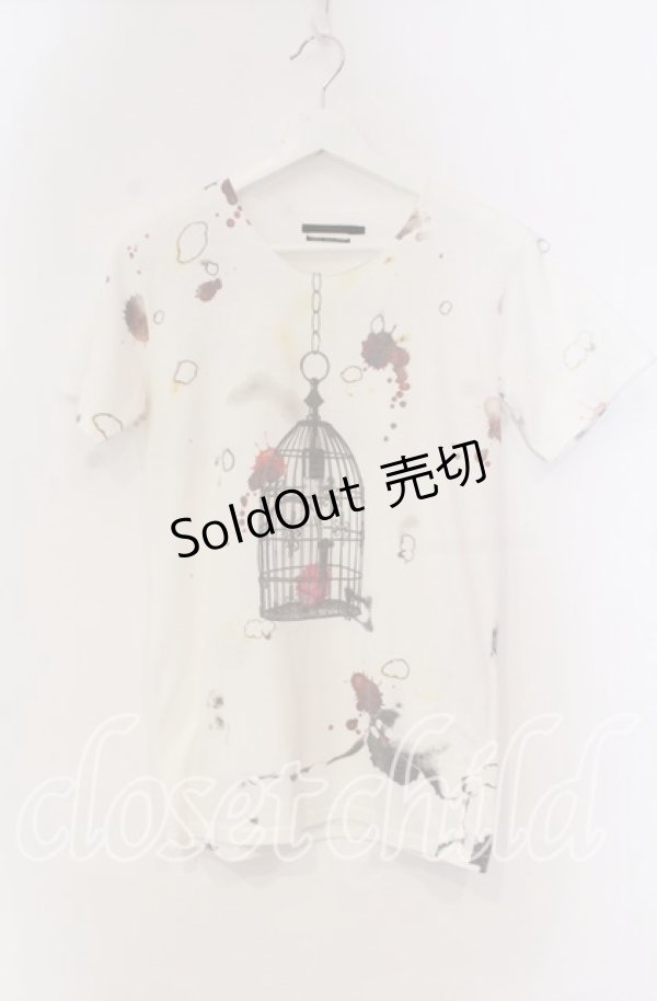 画像1: JURY BLACK / バードケージTシャツ 1 オフホワイト O-25-11-18-109-GL-TS-YM-OS (1)
