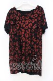 画像1: JURY BLACK / グリッターレオパードオパールダメージTシャツ 1 レッドｘブラック O-25-11-18-110-GL-TS-YM-OS (1)