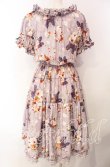 画像5: PINK HOUSE / リボンブーケプリントミディワンピース  ラベンダー O-25-11-18-017-LO-OP-OW-OS (5)