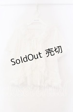 画像: PINK HOUSE / レース使いボレロ風ブラウス  シロ O-25-11-18-018-LO-BL-OW-OS