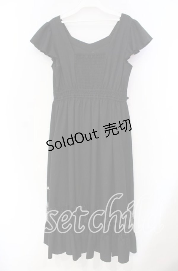 画像3: axes femme POETIQUE / ストロベリー刺繍ワンピース M クロ O-25-11-18-002-AX-OP-OW-OS (3)