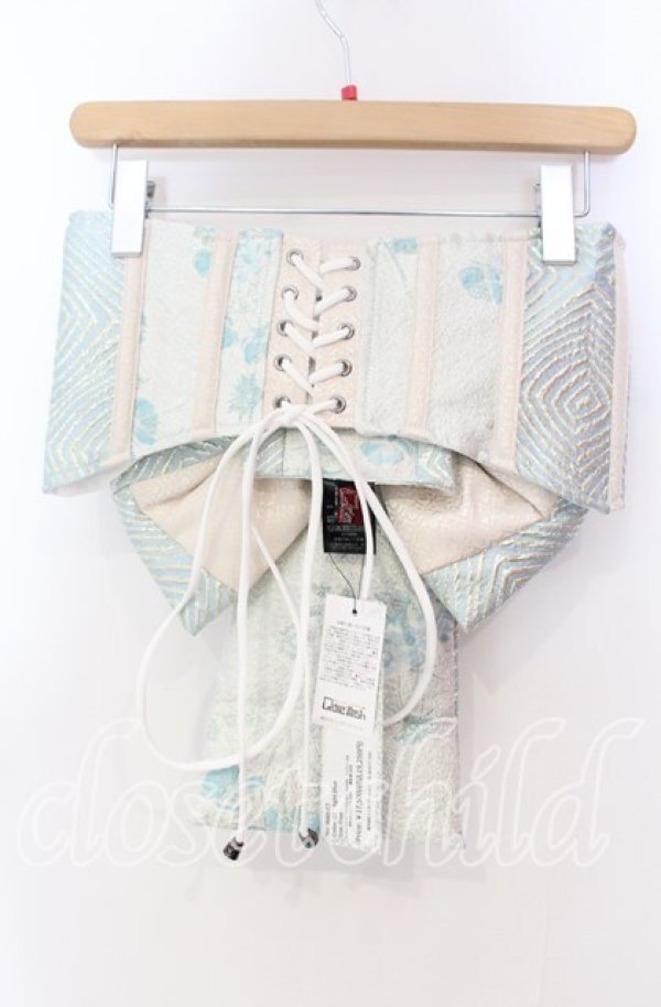 Qutie Frash / 花魁帯コルセット サックス O-25-11-18-022-QU-TO-OW-OS