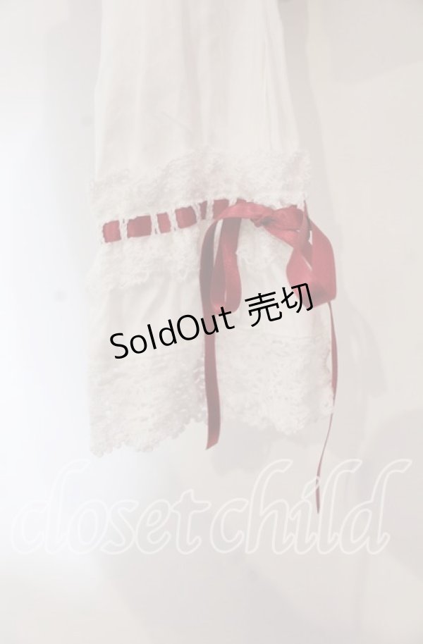 画像3: BABY,THE STARS SHINE BRIGHT / 小さな子猫の魔女さんブラウス  オフ白×えんじ O-25-11-18-023-BA-BL-OW-OS (3)