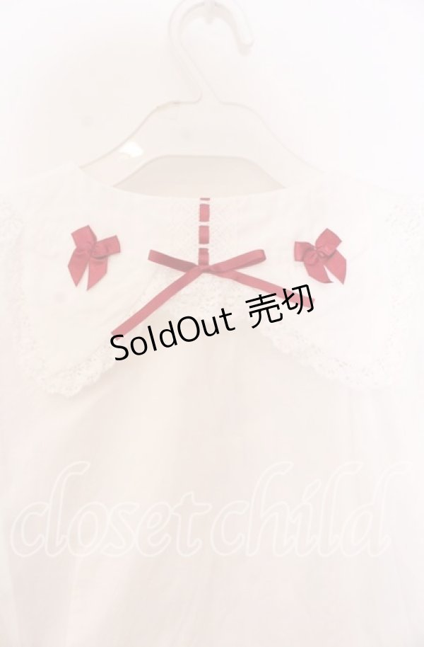 画像5: BABY,THE STARS SHINE BRIGHT / 小さな子猫の魔女さんブラウス  オフ白×えんじ O-25-11-18-023-BA-BL-OW-OS (5)