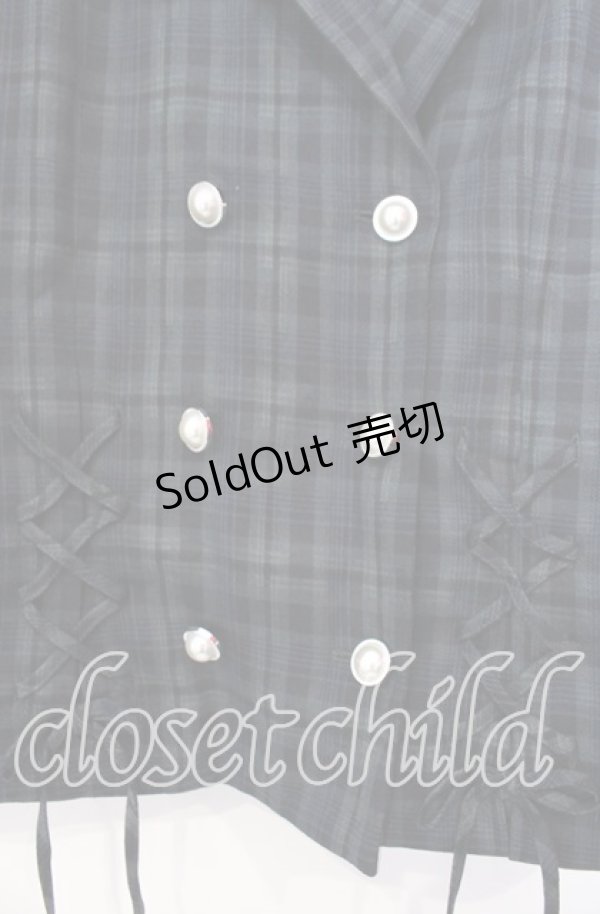 画像2: axes femme POETIQUE / Ｗレースアップテーラージャケット M グリーン O-25-11-18-026-AX-JA-OW-OS (2)