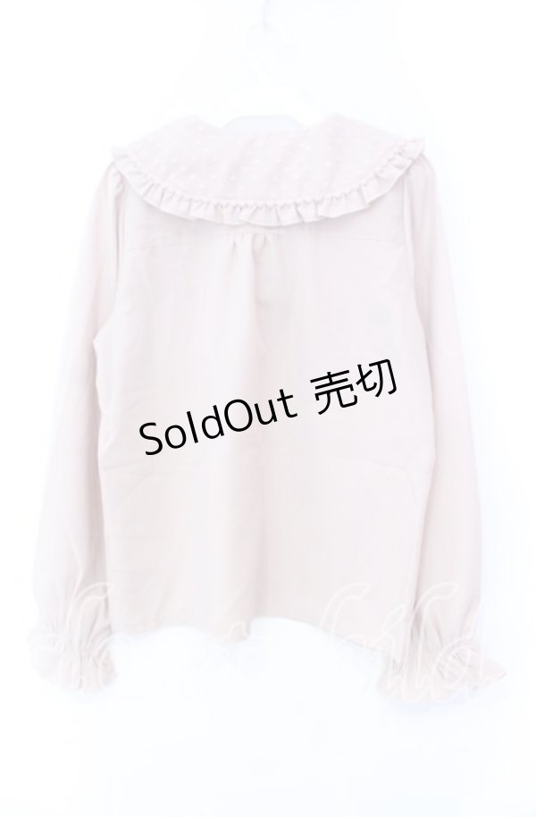 画像3: axes femme POETIQUE / ハートチュールビッグ襟ブラウス M ピンク O-25-11-18-027-AX-BL-OW-OS (3)