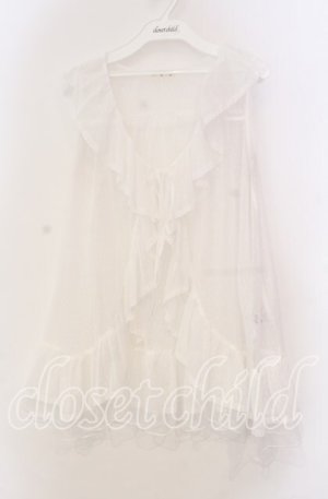 画像: axes femme / ミドル丈ドットチュールガウン F  O-25-11-18-029-AX-TO-OW-OS