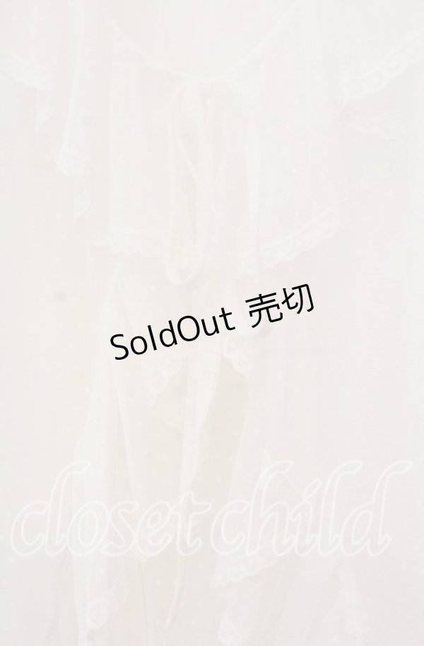 画像2: axes femme / ミドル丈ドットチュールガウン F  O-25-11-18-029-AX-TO-OW-OS (2)