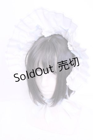 画像: 小能熊 / Laura Doll ボンネット  シロ×サックス O-25-11-20-1045-LO-AC-IG-ZT305