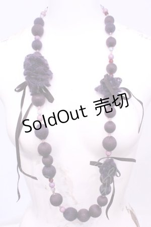 画像: INGEBORG / ニットネックレス  パープル O-25-11-20-1046-LO-AC-IG-OS