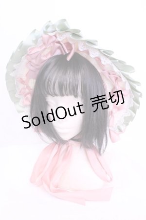 画像: 【SALE】LOLITAその他 / リボン配色ストローボンネット  ナチュラル O-25-11-20-1054-LO-AC-OW-ZT087