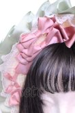 画像2: LOLITAその他 / リボン配色ストローボンネット  ナチュラル O-25-11-20-1054-LO-AC-OW-ZT169 (2)