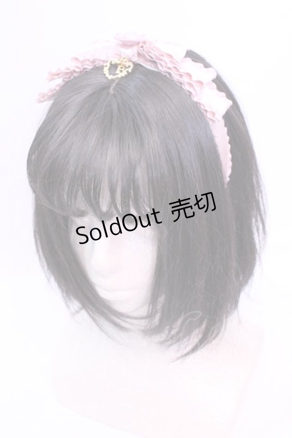 画像1: BABY,THE STARS SHINE BRIGHT / Little Lady Camelliaリボンカチューシャ  ピンク O-25-11-20-1055-BA-AC-OW-OS (1)