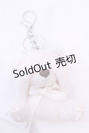 画像: axes femme POETIQUE / 目かくしクマのキーチャーム  シロ O-25-11-20-1009-AX-ZA-OW-OS