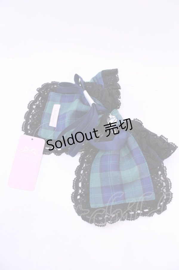 画像2: Chalmiere / タータンチェックマルチリボン  グリーン O-25-11-20-1015-LO-ZA-OW-OS (2)