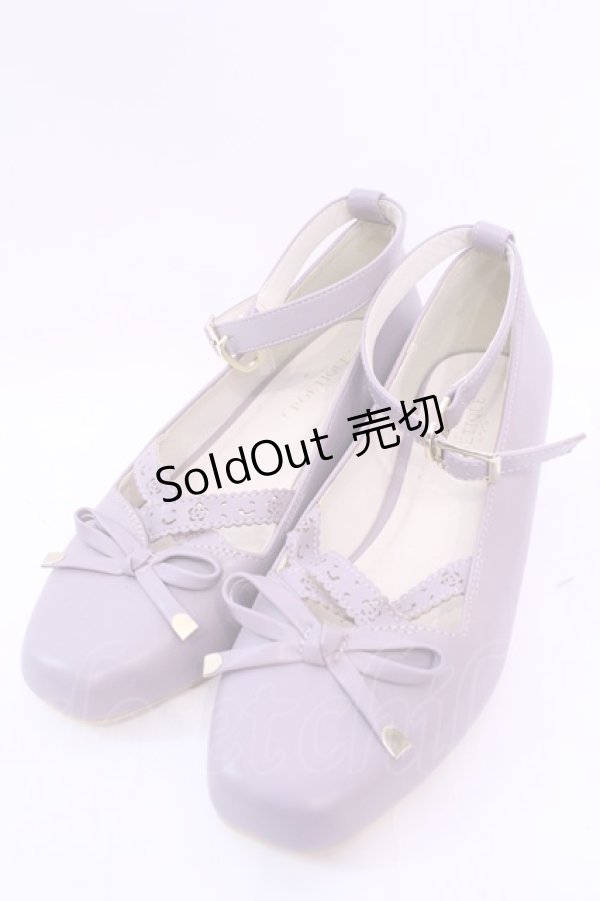 画像1: axes femme POETIQUE / ローヒールスクエアパンプス Ｍ ラベンダー O-25-11-20-1024-AX-SH-IG-ZTK002 (1)