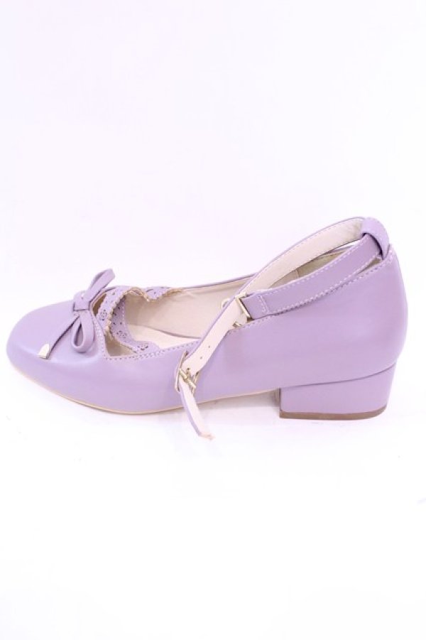 画像7: axes femme POETIQUE / ローヒールスクエアパンプス Ｍ ラベンダー O-25-11-20-1024-AX-SH-IG-ZTK002 (7)