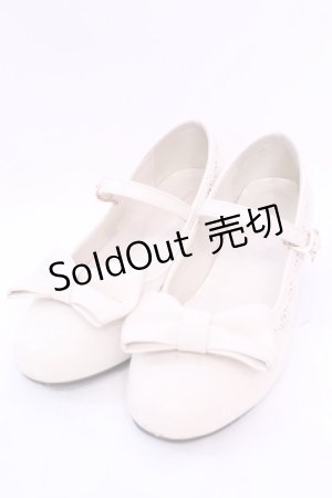 画像: axes femme kawaii / ローヒールリボンパンプス Ｌ アイボリー O-25-11-20-1026-AX-SH-IG-ZT1123Q