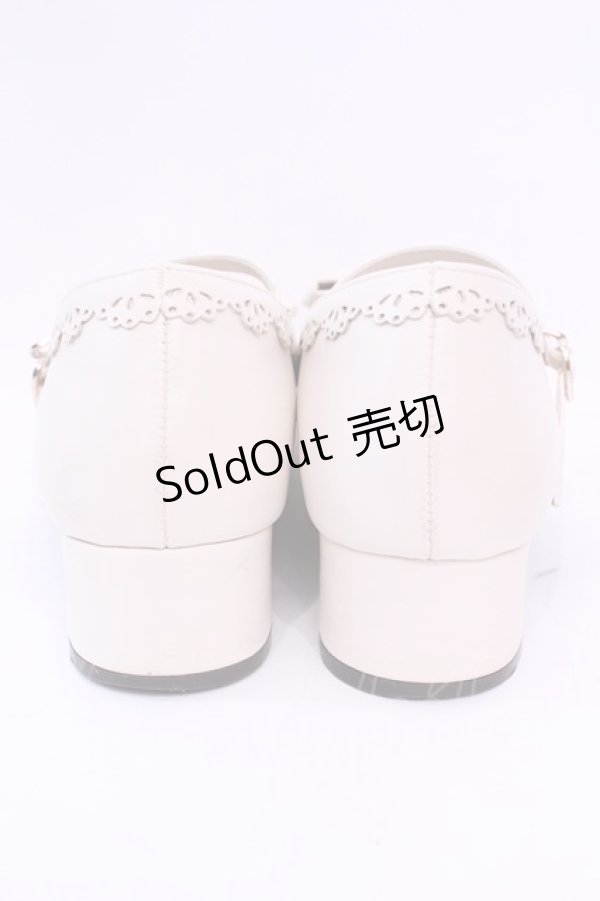 画像4: axes femme kawaii / ローヒールリボンパンプス Ｌ アイボリー O-25-11-20-1026-AX-SH-IG-ZT1123Q (4)