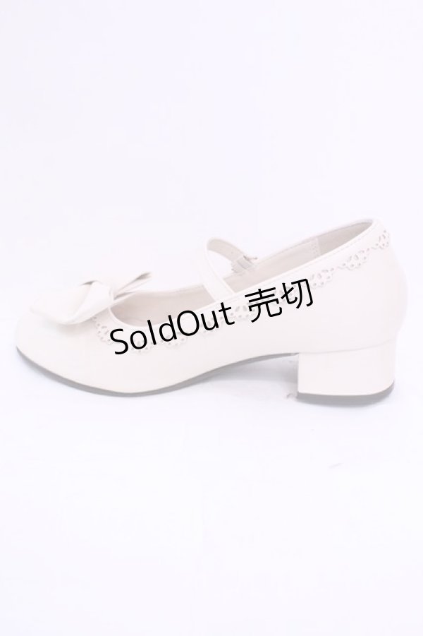 画像5: axes femme kawaii / ローヒールリボンパンプス Ｌ アイボリー O-25-11-20-1026-AX-SH-IG-ZT1123Q (5)