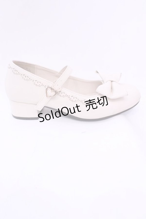 画像6: axes femme kawaii / ローヒールリボンパンプス Ｌ アイボリー O-25-11-20-1026-AX-SH-IG-ZT1123Q (6)